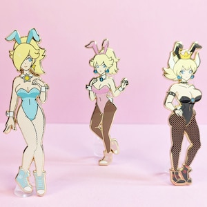3.5&quot; Sporty Bunny Girls Hard Emaille Pin