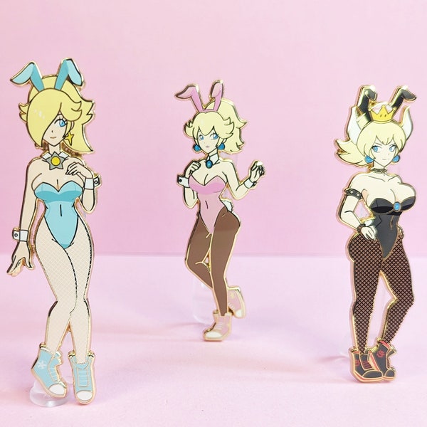 3.5" Sporty Bunny Girls Hard Enamel Pin