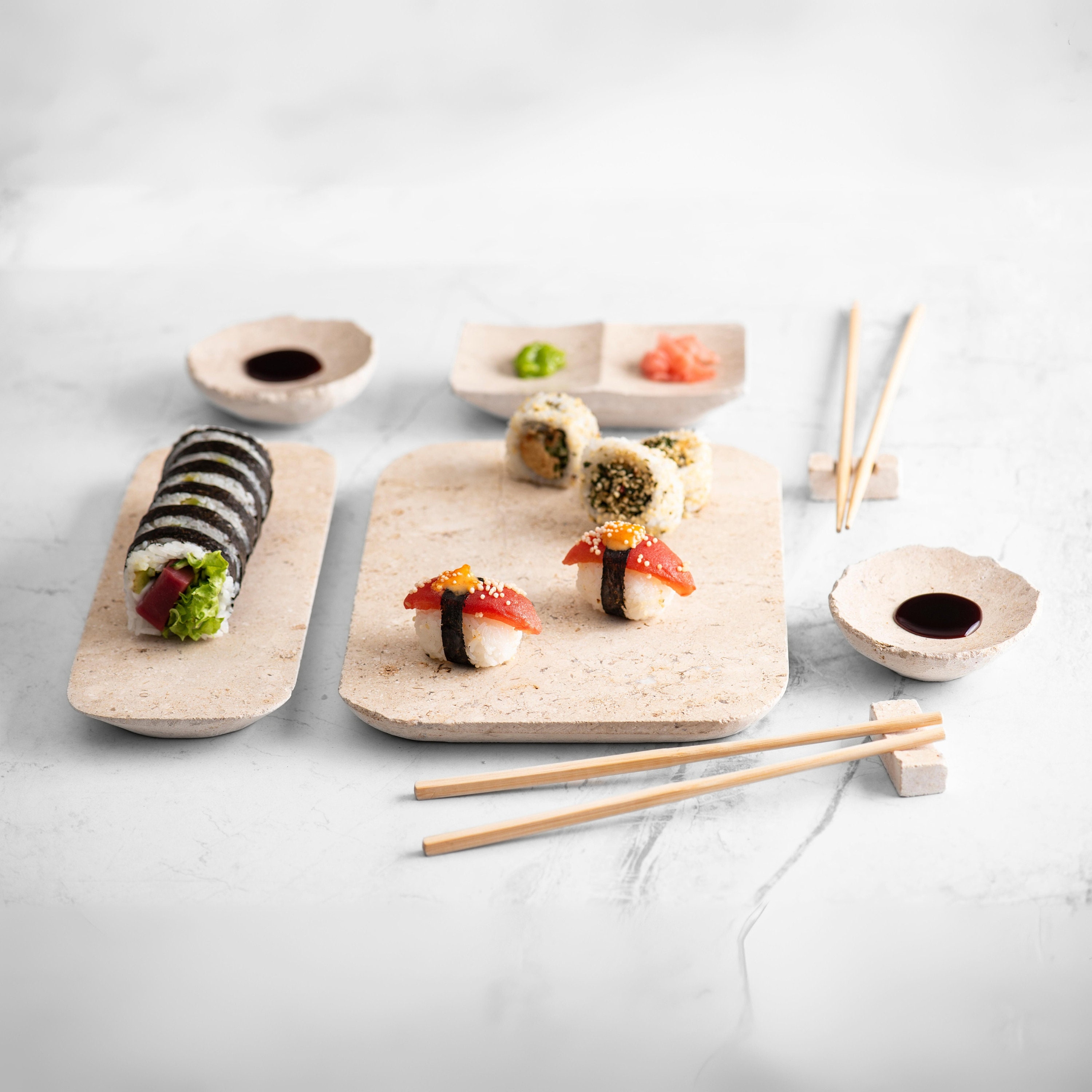 Sushi Sauce 6-Piece Sushi Plate Set 10