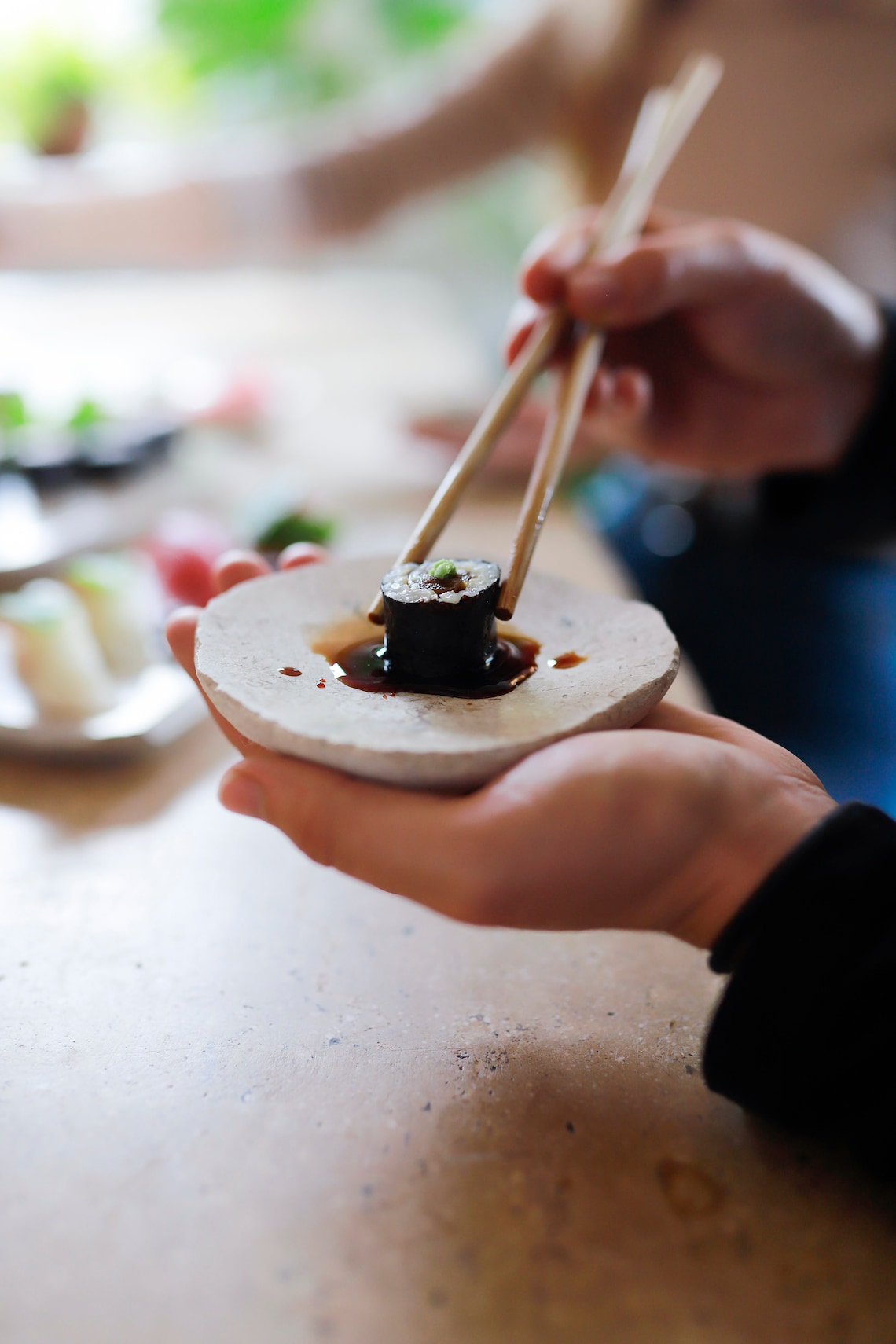 Large Sushi Dinner Plates Set Sushi Plate Set Sushi Serving Etsy