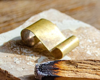 Brass palo santo stick holder