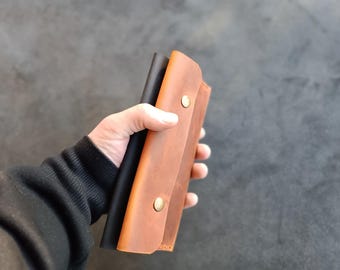 Handgefertigte Leder GELDBÖRSE GELDBÖRSE: Geldtasche im Vintage Style