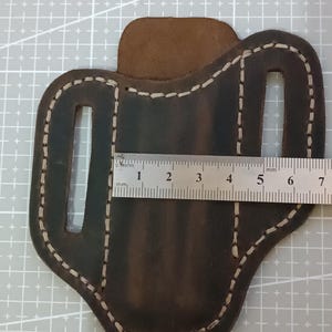 Cowboy pocket knife holster that can be worn on a belt | Leather PDF Pattern