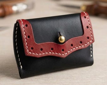 Geldbörse3. Pdf Schnittmuster für Damen. Leder Geldbörse Vorlage für Anfänger.