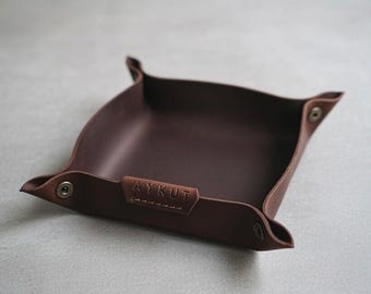 Lederdiener Tablett Vorlage: Größen S/M/L (PDF Muster)