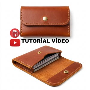 Cartera1. Organizador de tarjetas de cuero. Patrón en PDF.