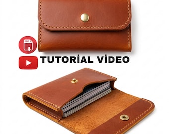 Geldbörse1. PDF-MUSTER für Karten-Organizer aus Leder