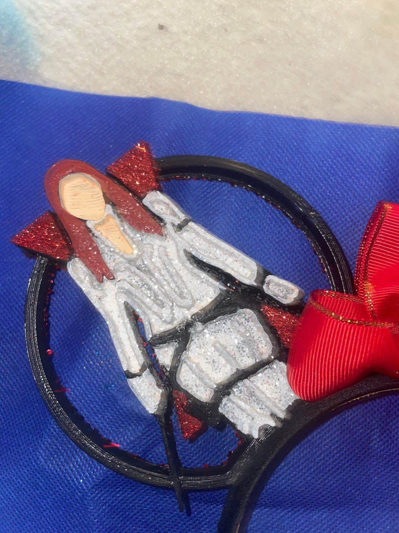Black Widow Inspired Disney Ears Etsy