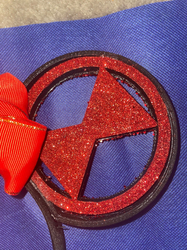 Black Widow Inspired Disney Ears Etsy