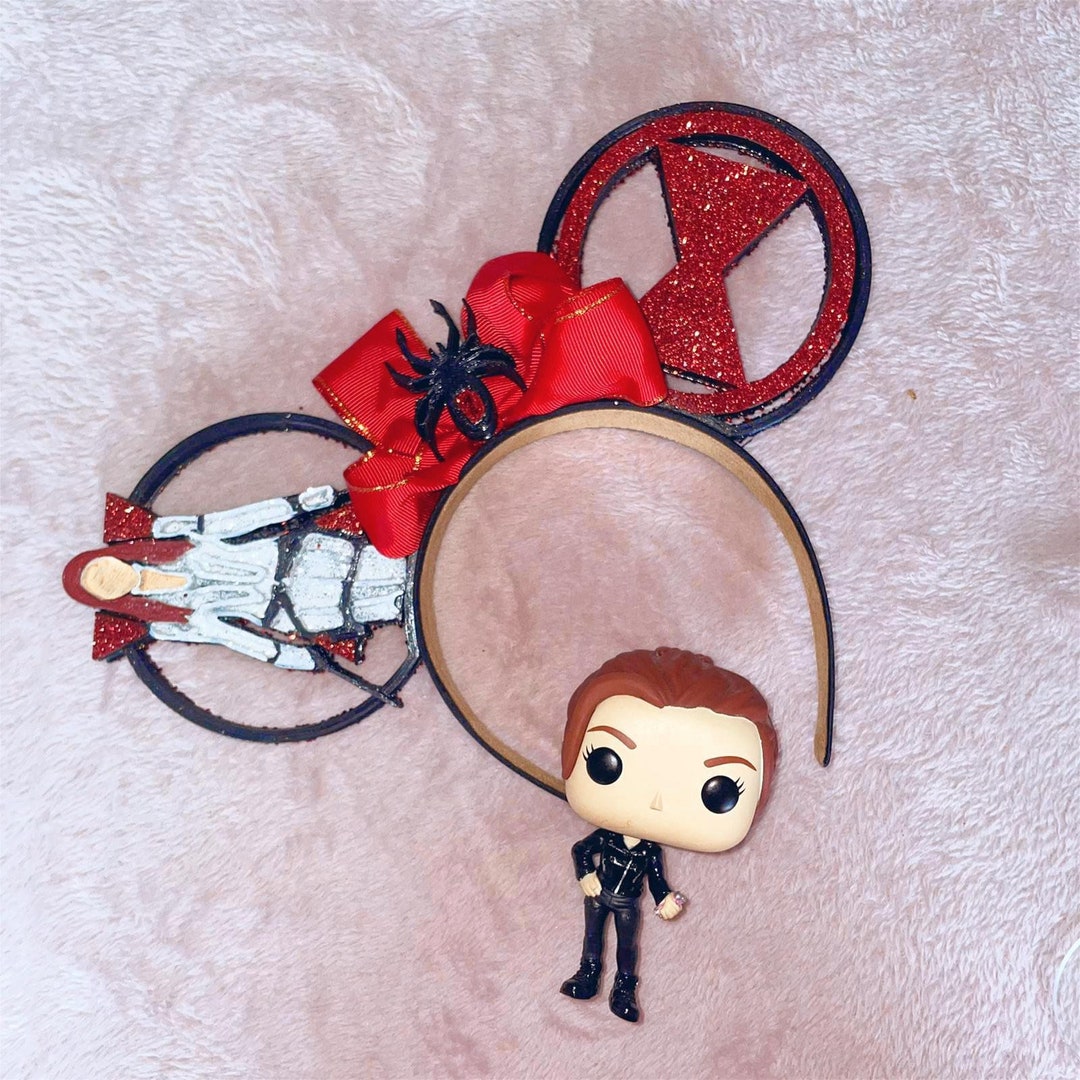 Black Widow Inspired Disney Ears Etsy