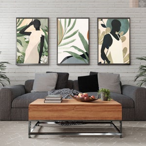 African Wall Art, Nordic Style Meets Africa, African Decor, African Prints, Traditional African Art, Bundle Art (Set of 3)