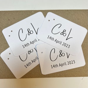 Custom Wedding Earring Cards