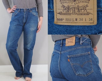 Levis 505 womens vintage on sale