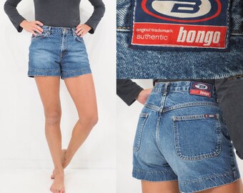 90s Jean Shorts by Bongo | Mid-Rise | Regular Fit | Medium Wash | Approx Size 6
