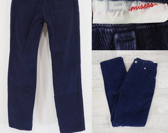 90s Vintage Levi Corduroys (Deep Purple) | High Waisted | Tapered Leg | Relaxed Fit | Approx Size 4