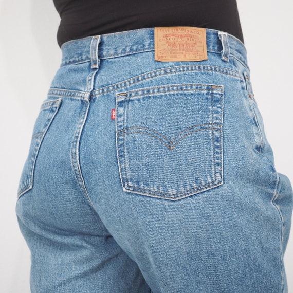 Vintage Levi 550 Jeans | Very High Waisted | Tape… - image 5