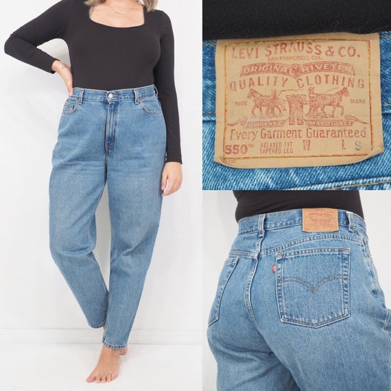 Vintage Levi 550 Jeans | Very High Waisted | Tape… - image 1