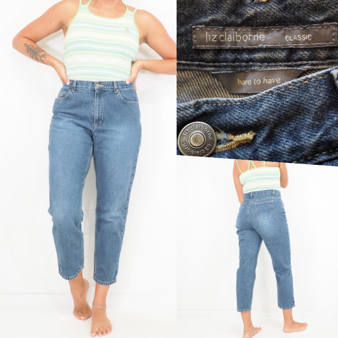 liz claiborne original fit tapered leg jeans