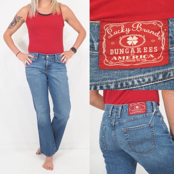 Classic 90s Vintage Lucky Jeans Low Rise Bootcut Regular Fit