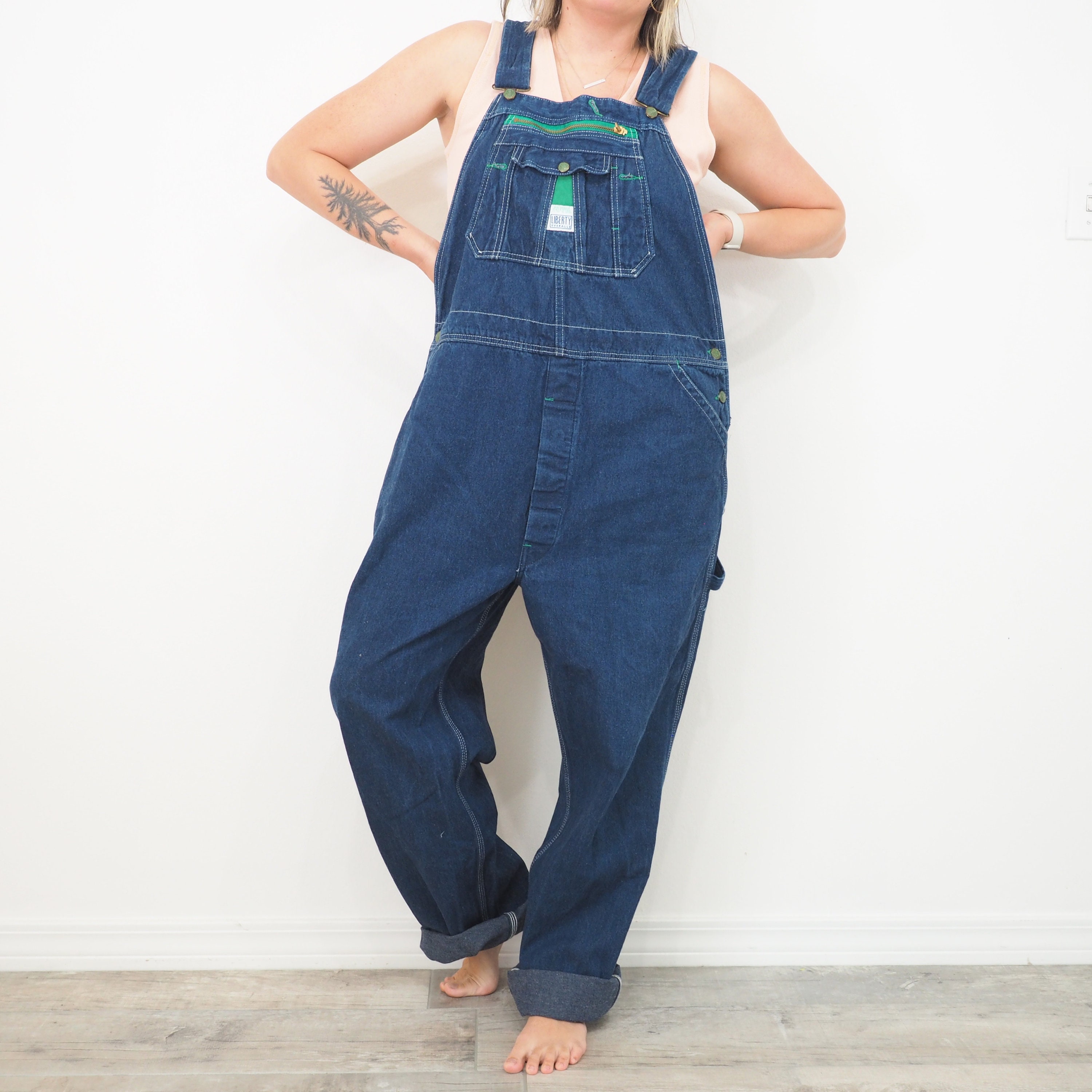 Vintage Liberty Overall's Baggy Fit Wide Leg Approx Etsy