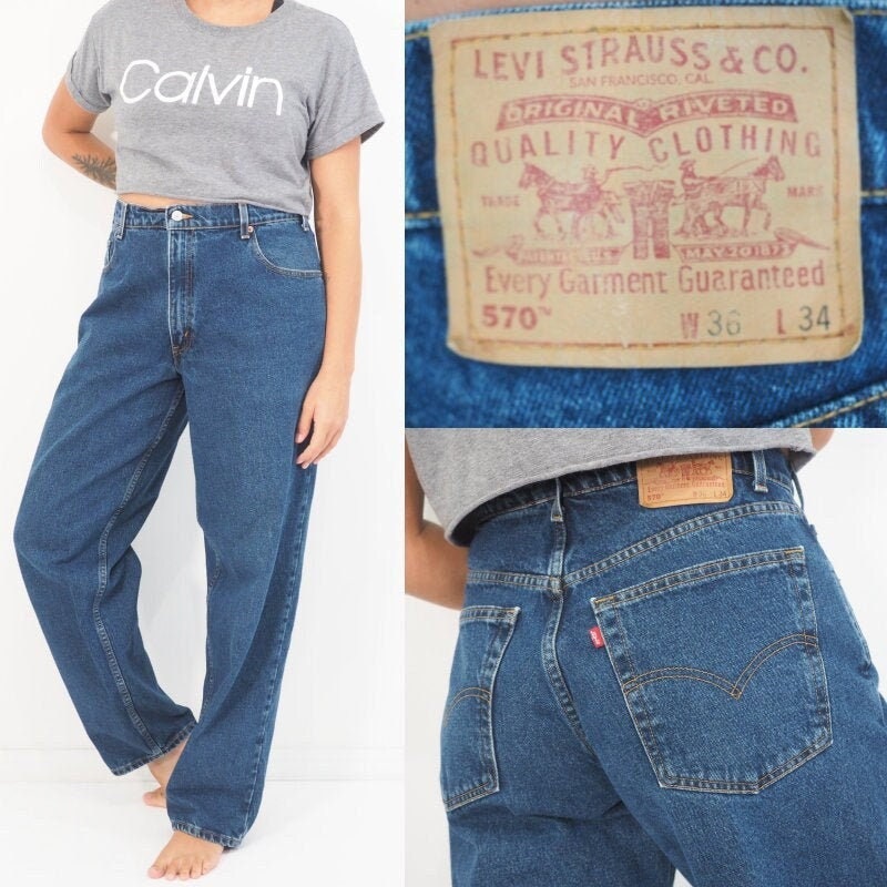 Levis 570 Baggy - Etsy
