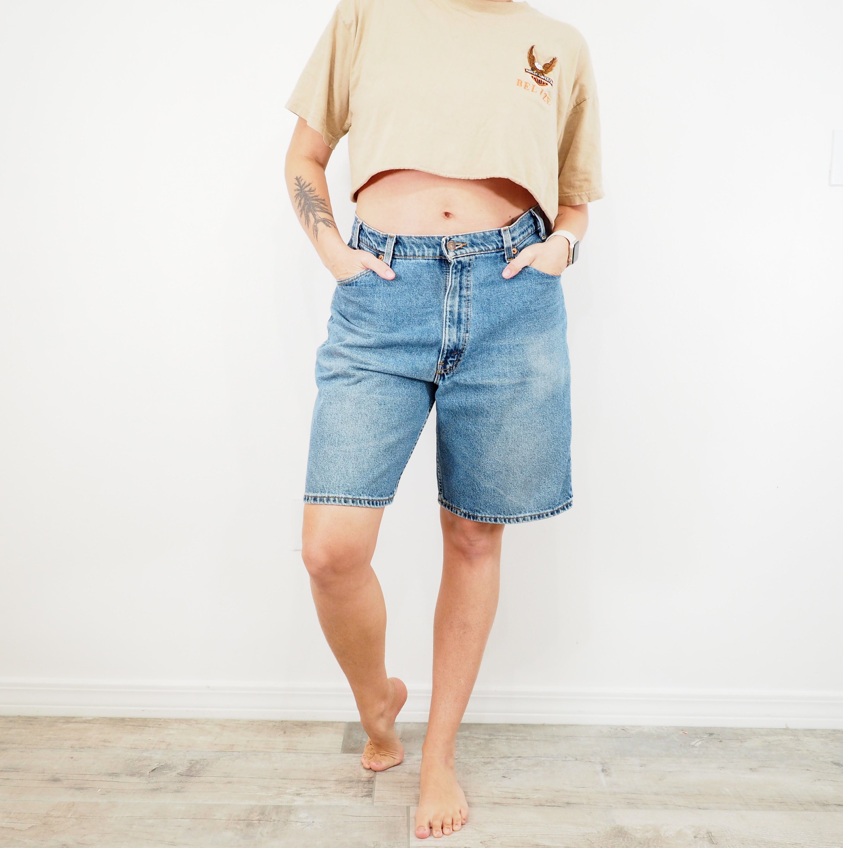 1997 Vintage Levi 560 Orange Tab Shorts | High Waisted | 