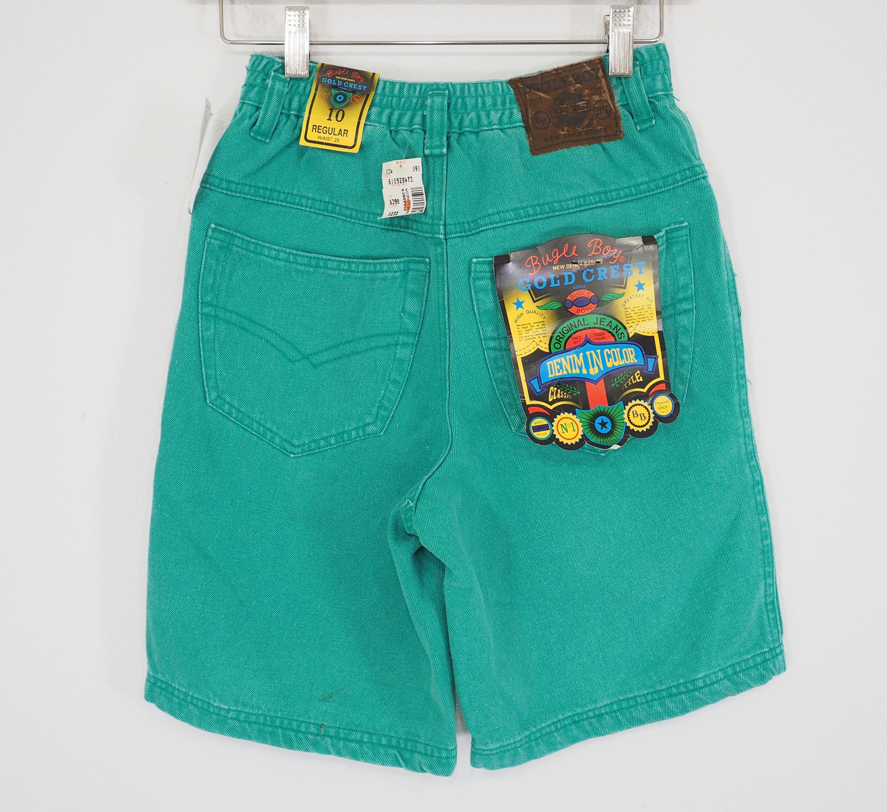90s Vintage Bugle Boy Jean Shorts High Waisted Regular Fit Etsy