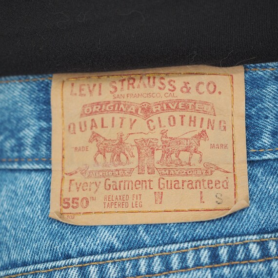 Vintage Levi 550 Jeans | Very High Waisted | Tape… - image 8
