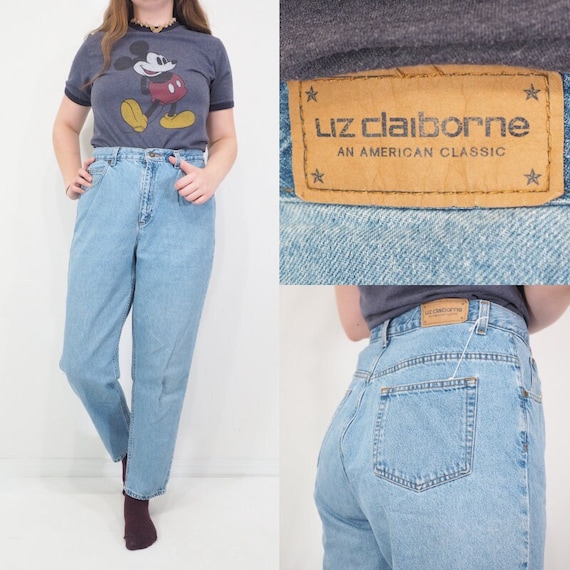 90s Vintage Liz Claiborne Jeans High Waisted Tapered Leg - Etsy