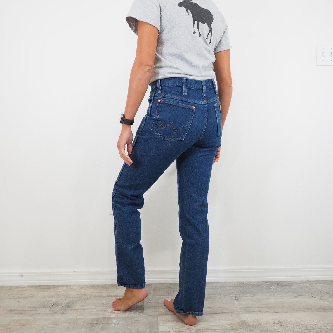 90s whiskered jeans
 for women