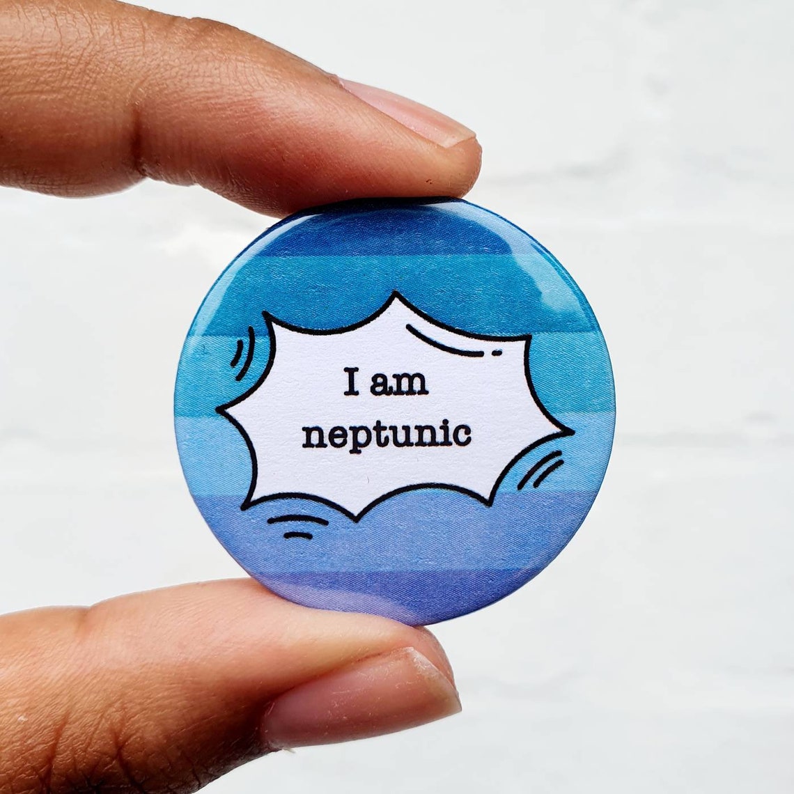 I am Neptunic Pin Badge Sexuality & Gender Pin LGBT Etsy
