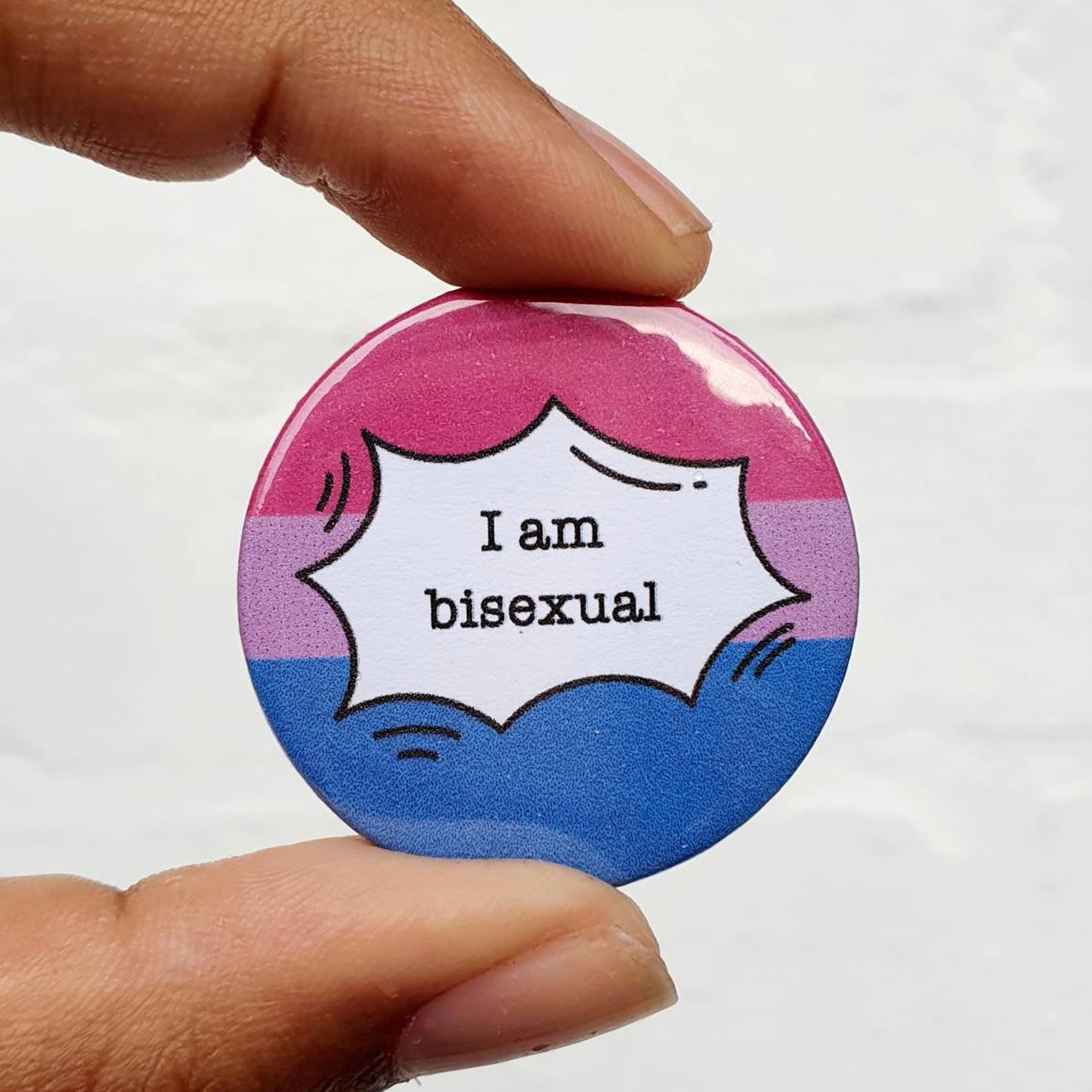 I Am Bisexual Pin Badge Sexuality And Gender Pin Lgbt Etsy