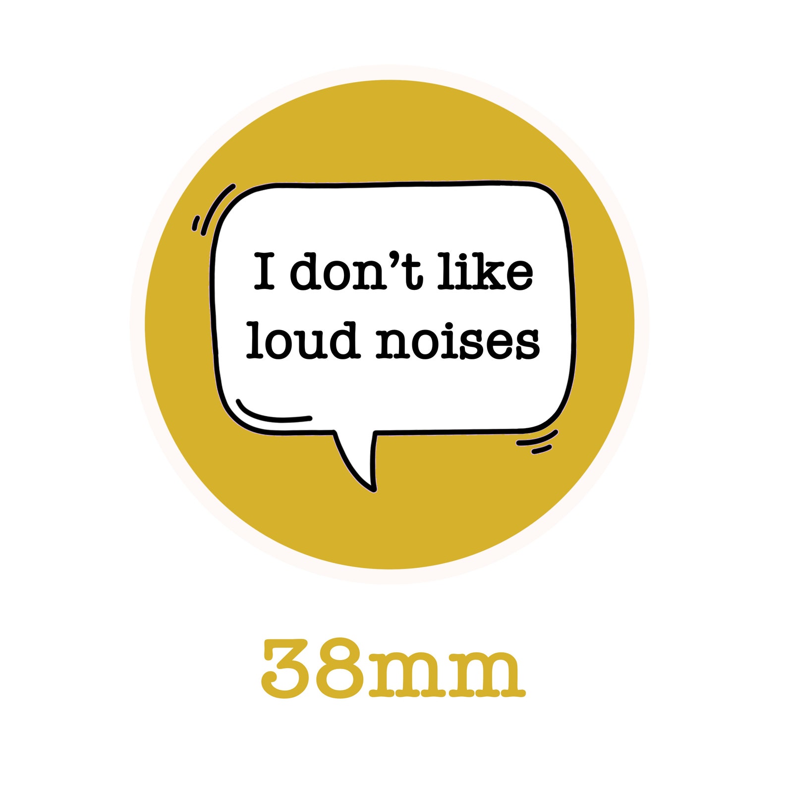 I Dont Like Loud Noises Pin Badge Mental Health Pin Etsy