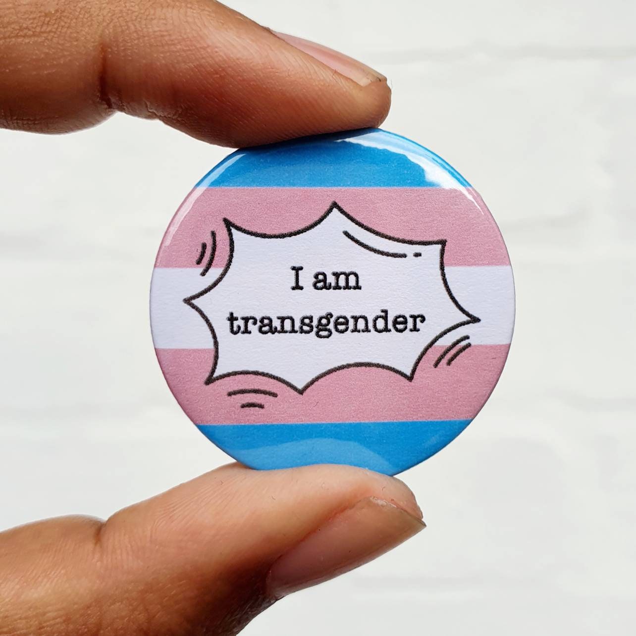 I am Transgender Pin Badge Sexuality & Gender Pin LGBT Etsy