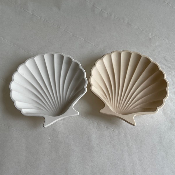 SHELL Tray - Muschel Schale - Schmuckaufbewahrung - Beton - Keramik - Gips - Schmuckschale - Plate Tablett Dish Muschelform - Untersetzer