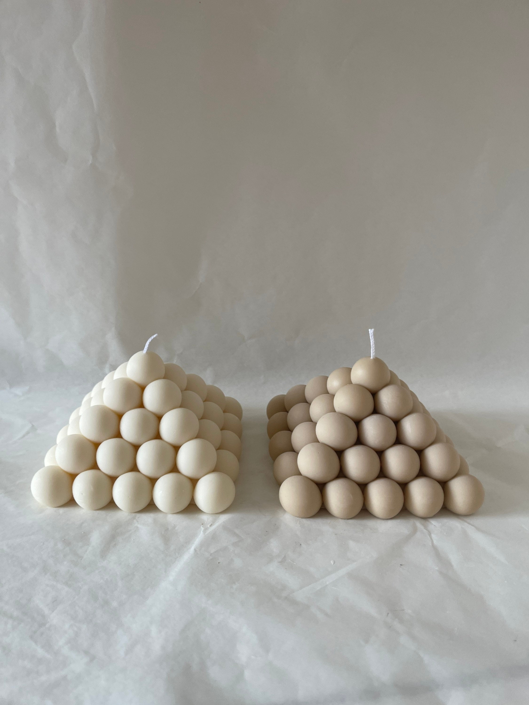 XXL PYRAMID Bubble Candle VEGAN Pyramid Bubble Candle Etsy UK