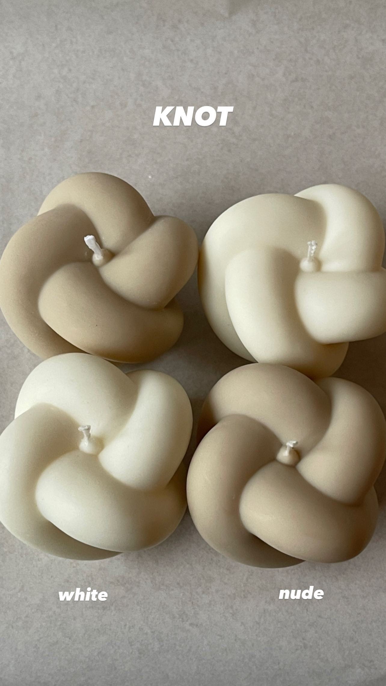 KNOT Candle VEGAN Knot Candle Handmade Candles Etsy