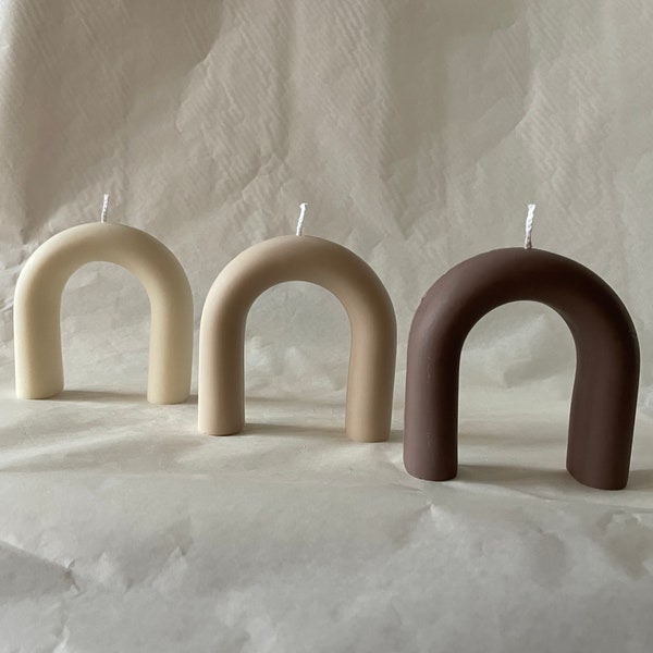 BEND Candle - VEGAN - Kurve - Hufeisen - Curve - U Kerze - Arch - Bogen - Decoration - Nordic - Inspiration - Kerzen - Minimal - gebogen