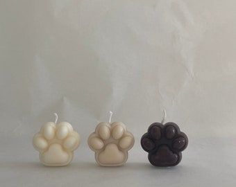 Bougie PAW - VEGAN - bougie patte de chien - main - bougie à main - bougie drôle - idées cadeaux - décoration - bougies - animal de compagnie - chiot chien - patte