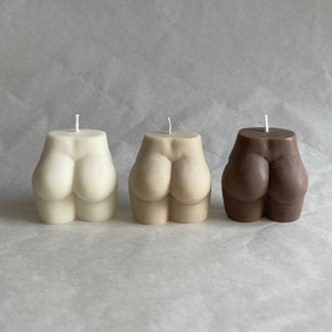 ROUND BUTT Candle - VEGAN - Booty - Butt - Round Butt - Female Body Candle - Decoration - Bubble butt - Bodycandle - Body - Candles