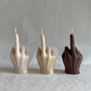 MIDDLE FINGER Candle - VEGAN - middle finger candle - hand - hand candle - funny candle - gift ideas - decoration - candles