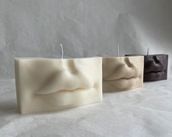 Bougie LIPS - VEGAN - Bougies à lèvres - Bougie buccale - Statue - minimal - Bougie - Cadeau - Idée cadeau - Bougies buccales - Bougie visage - Lèvres