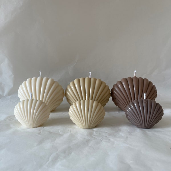 MINI SHELL Candle - VEGAN - Mini shell candle - Seashell Candle - aesthetic - gift idea - candles - bathroom candle