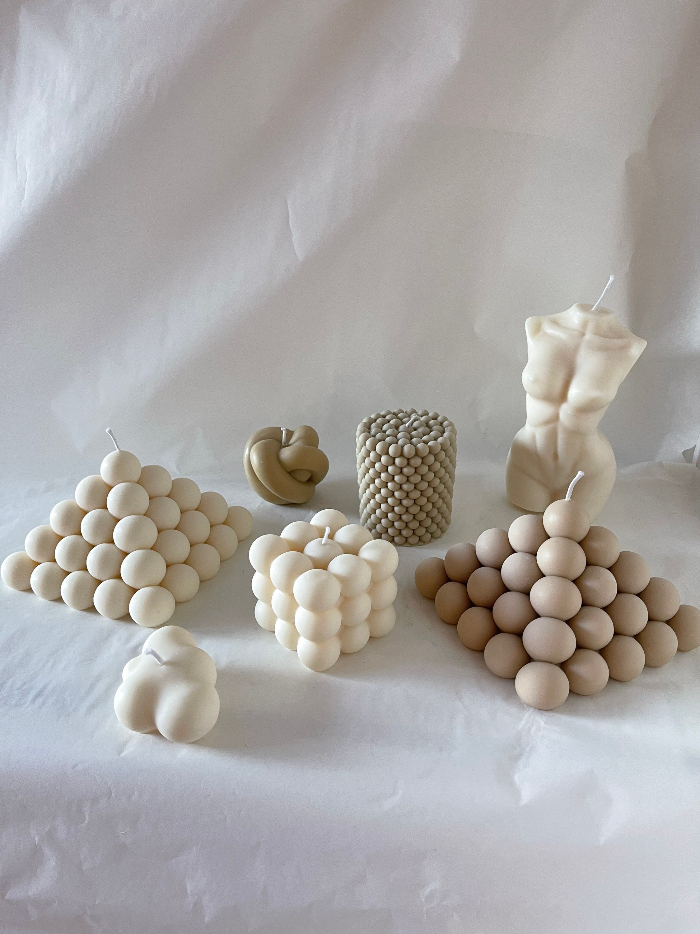 XXL PYRAMID Bubble Candle VEGAN Pyramid Bubble Candle Etsy UK