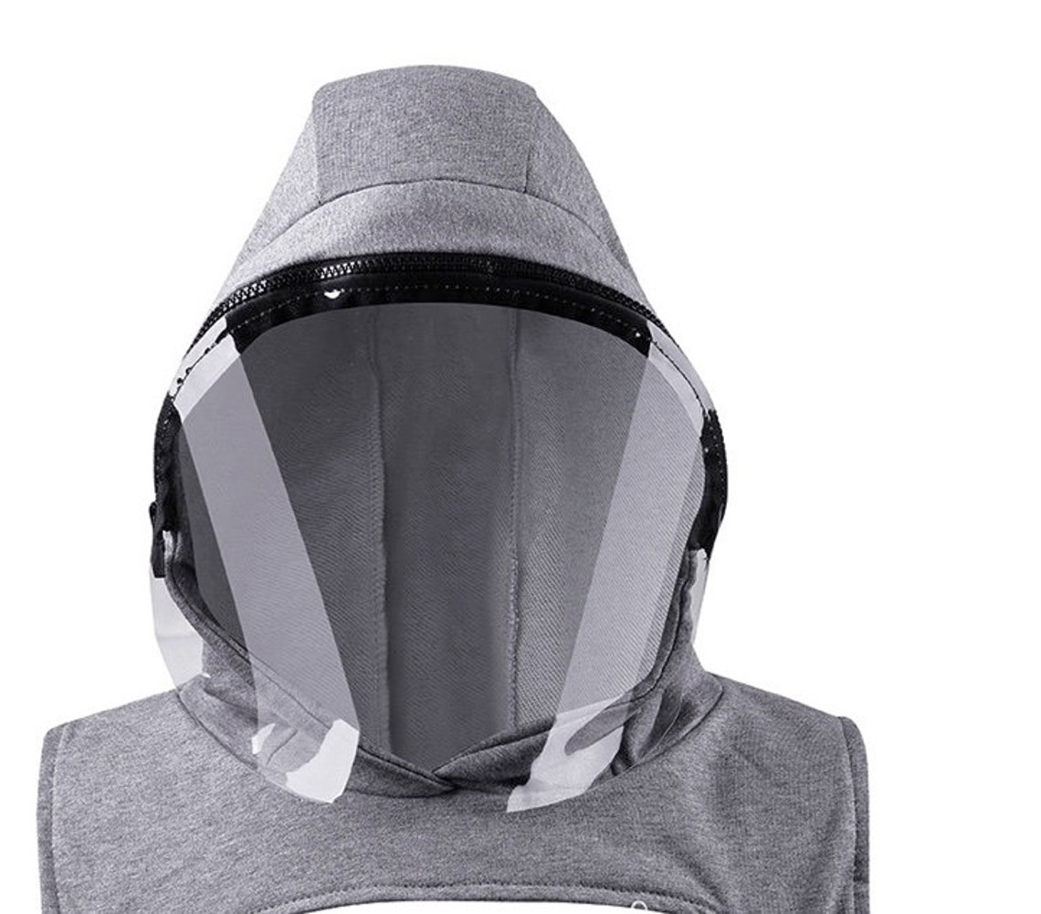 Fully Covered Hooded Face Mask for Kids Fully Covered Face Etsy