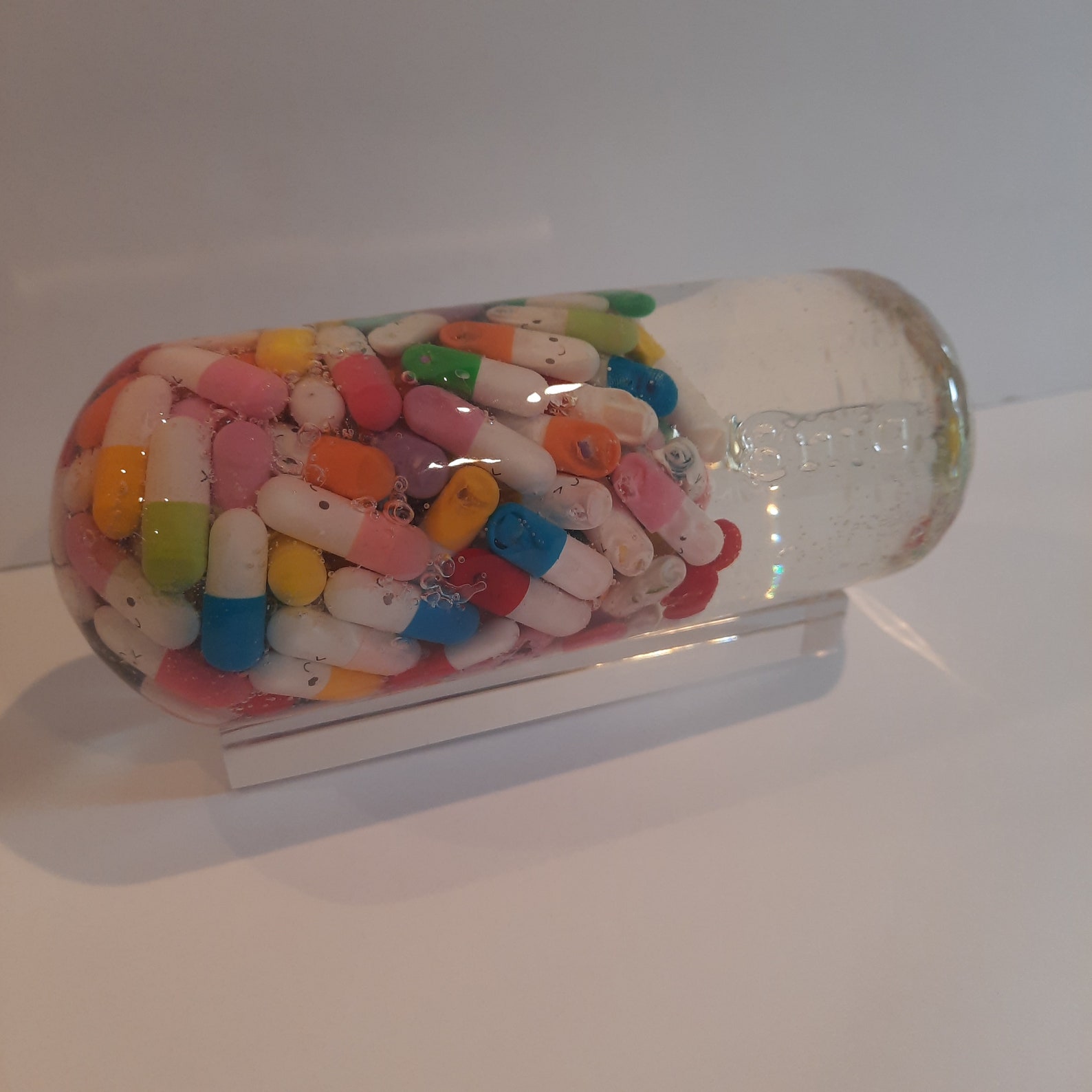 PopArt resin pill resin pill custom pill pharmacy handmade Etsy