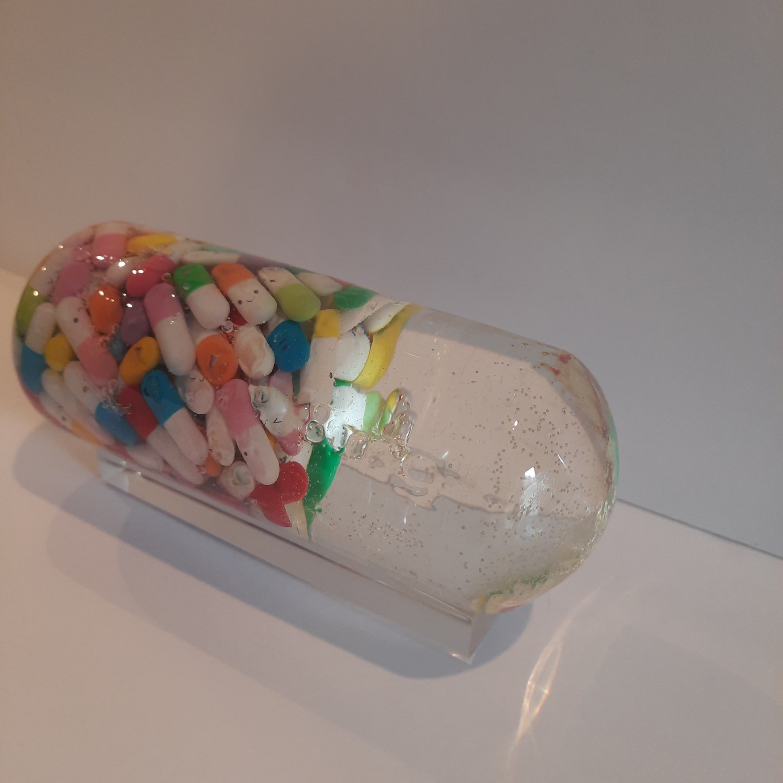 PopArt resin pill resin pill custom pill pharmacy handmade Etsy