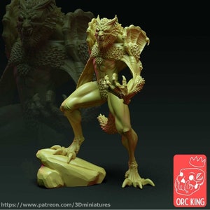 Werewolf Vampire Lord - Undead Miniatures - 3D Print Miniature - Tabletop Miniatures