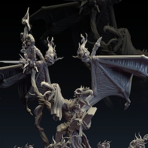 Greater Daemon of change - Lord of Change - Daemon Legions - 3D Print Miniature - Tabletop Miniatures
