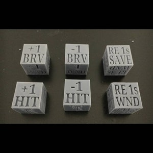 Age of sigmar buff debuff token dice - Tabletop Gaming AOS Dice Set - 6 Pieces